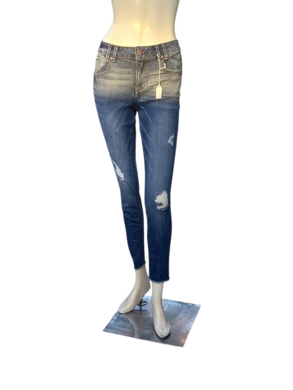 92626B 1822 Denim Skinny Jeans Size 4, W26" 26" Inseam 8" Rise